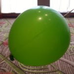 balloon with a skewer through it