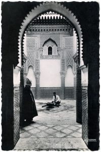 Postcard No. 95.001.74 from a French Series, Scenes and Types: Arab Interior, Photograph, c. 1912-1956, Printed by La Cigogne Publishers in Casablanca, Morocco. 