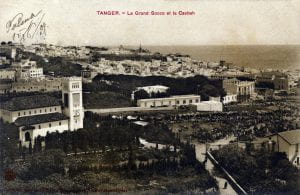 French Picture Postcard, The City of Tangier – The Grand Souk (Market) and the Casbah (Fortified Old City), Photograph, Pre-1909. 