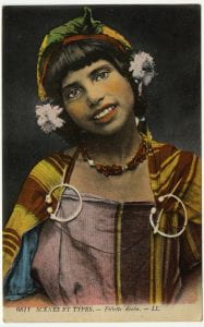 Postcard No. 6611 from a French Series, Scenes and Types: Arab Girl, Photograph, c. 1912-1956. 