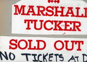 Marshall Tucker Band tickets sold out in 1978!