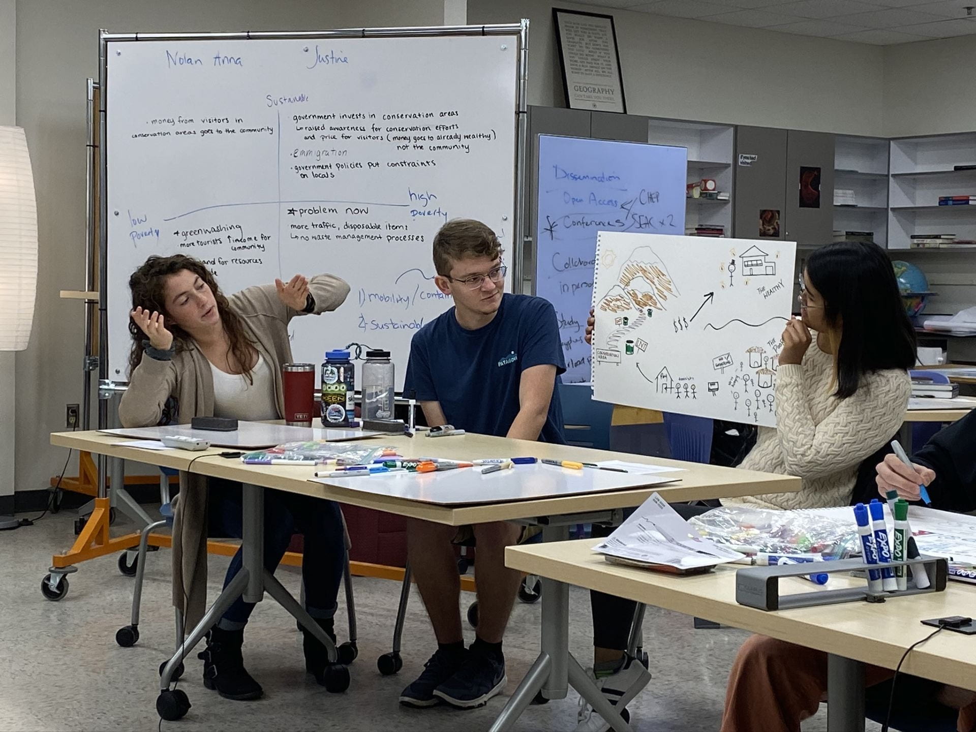 Students present design fiction in a Co-Imagining Futures workshop