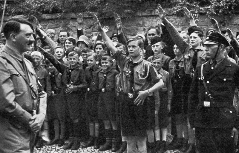 What did the Nazi propaganda do to the children in Germany from 1933 to 1945?