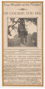 Figure 8 - Broadside Advertisement (“You Shudder At The Picture, Of Course You Do.”) The Richmond Planet, Ca. 1891
